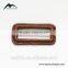Inner Diameter 4.8 cm Brown Real Leather Buckles Buttons with Metal Pin