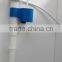 Cistern toilet set of plastic water tank fitting with push button flush valve and cistern fill valve