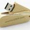 2017 New gift printed logo Wooden swivel flash drive disk 2gb 8gb