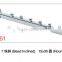 Slatwall metal chrome wood/glass shelf brackets