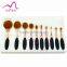 Personal Use OEM Small Oval Head Brush Cosmetic Brush Set custom high quality makeup tools