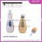 UV Gel Silver Gold Colored Bowling Shaped Glass Dropper Bottle for E-juice, Empty Mini Glass Essential Oil Bottles