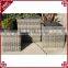Outdoor patio flower pots resin wicker woven square planter