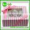 Custom beautiful cupcake paper box with clear window for cupcake