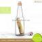 Empty Eco-friendly 300Ml Clear And Round Glass Soda Bottle
