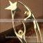 Golden Dancing Star Trophy With Crystal Base Trophy