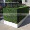 Wihte Planter Artificial Boxwood Hedge