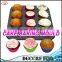NBRSC Reusable and Non-stick Mini Silicone Baking Truffle Muffin Cup Molds Mini Chocolate Holders Pack-6