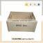 Handicraft wooden storage basket with lid