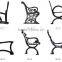 decorative garben bench leg,Metal bench brackets,Iron casting metal legs