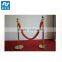 chrome metal crowd control rope stanchion,rope barrier