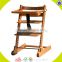 Cheap price baby high chair Restaurant Infant Feeding Antique Wood Baby High Chair W08F019