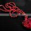 4th of July decoration customized flag printed heart pedant beads flashing necklace independence day