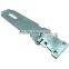 Latch Lock, Zinc Plated Safety Hasp with Loose Staple, Door Hasp, Steel Hasp Staple Set