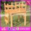 2016 new design natural solid wooden children table and chairs W08G172