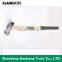 Multifunctional ball-peen hammer,rounded hammer with wooden handle