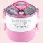 1200ML Double Layers Stainless Steel Lunch Box with Handle
