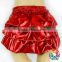 2015 Newborn Infant Baby Bling Sparkle Sequins Metallic Color Ruffle Shorts Cotton Pantie Christmas Red Baby Cotton Bloomers