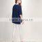 hot sale high quality girls 100% organic cotton white t shirt