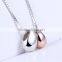 925 sterling silver fashion waterdrop shape pendant necklace