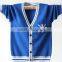 wholesale custom OEM kids plain knitting children baby unisex boys shcool cardigan