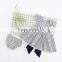 Stripe Cotton Flutter Dress Sets Wholesale Backless Outfits With Bow Fancy Clothing