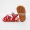 Summer handmade PU leather sadals funny kids squeaky shoes 2017