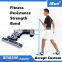 Gym Elastic Yoga Pilates Stretch Resistance Fitness Exercise Band UK - Premium Woven Jacquard Embroidery Logo - Accept Custom