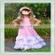 Children girl 7th birthday party light blue formal ruffle used clothes in bales price ball gown 3 year old girl wearing