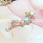 Flower Shaped Crystal Wrap Cartilage Earring Jewelry Women Clip Ear Cuff
