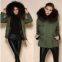 Winter Women faux Fur Coat Black coffee Women Coat