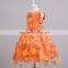 Alibaba sale kid frock designs applique flower latest formal dress patterns for girls