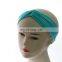 Wholesale Custom Classic Cotton Two-Tone Cross Yoga Sport Elastic Head Band Turban