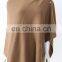 factory wholesale 12gg jersey knitted pure cashmere women ponchos