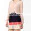 CHEFON Long sleeve rhinestoned collar models ladies suit sets skirt and blouse for lady
