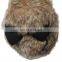 High Quality Cute Gray Color Real Rex Rabbit Fur Earmuff With Bow