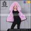 Fancy beautiful winter warm cheap pink faux fur coat