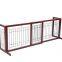 Wood Dog Gate Adjustable Indoor Solid Construction Pet Fence