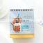 Custom small size tear off calendar with wire binding in high quality cheap price