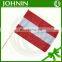 custom advertising polyester Austria national waving small hand flag