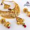 Wholesale Indian Ethnic bridal jewellery with mang tika-Indian Imitation jewellery - one gram gold jewellery-Bollywood jewelry