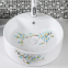 Bathroom good quality ceramic sanitaryware round shape wash hand basin sink in white color