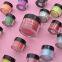 Sweet candy colors dipping systems nail glitter acrylic powder gel dip powder