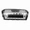 RS4 Style Honeycomb Type Mesh Gloss Black Front Grill 17-18 ST For Audi A4 S4 B9