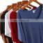 Wholesale design custom printing 100% cotton custom v neck women black tshirt