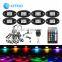 Multicolor RGBW Rock Light Kit app control IP67 Waterproof LED RGB rock lights rgbw for Trucks UTV ATV SUV Off Road Jeep