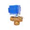 T-flow and L-flow 5v 12v brass DN15 DN20 DN25 CWX-20P 1.0B 2nm mini 3way 3-way motorized actuator valve