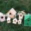 Different sizes natural solid wood bird houses, customized houses for bird wood