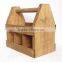 Custom made antique wooden beer carrier,vintage wooden wine carrier