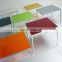 Square Beveled Tempered Dining Table Glass